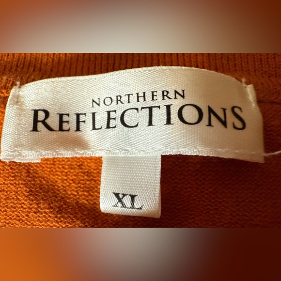 Northern Reflections Orange Rust Cardigan - Picture 3 of 6